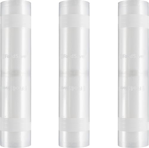 FoodSaver Custom Fit Vacuum Sealer Rolls, Airtight Food Storage and Sous Vide_Rolls, BPA-Free, 11in x 16ft Heat-Seal Rolls (Pack of 18) by FoodSaver
