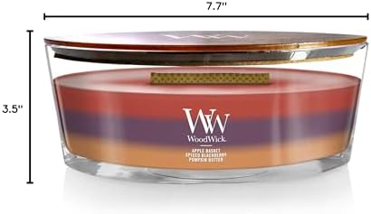 WoodWick Autumn Harvest Trilogy Tri-Scented Candle, Crackling Wick, 16oz - Image 5