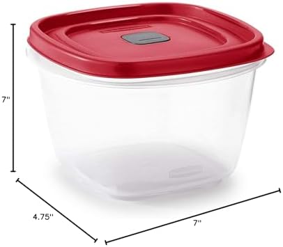 Rubbermaid 7 cups Food Storage Container 3 Pack Clear - Image 4