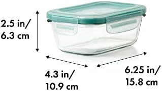 OXO Good Grips 1.6 Cup Smart Seal Airtight Glass Rectangle Container - Image 2