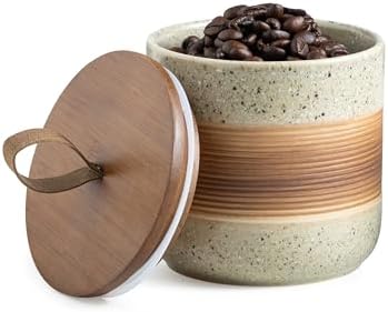 Miamolo Ceramic Coffee Jar for Coffee Bar, Coffee Container for Countertop by Miamolo