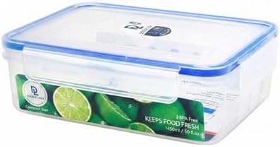 Tribello 50 oz Airtight Food Storage Containers with SnapTight Lids – Clear, Stackable, BPA-Free Meal Prep Containers for Kitchen, Freezer & Pantry Storage – 3-Pack - Image 2
