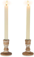 Wooden Candlestick Holders Rustic: Farmhouse Taper Candle Holder by CreatedforWeddingsandHome