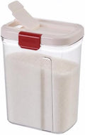 Progressive PrepSolutions Sugar Keeper – Airtight Storage Container for Keeping Sugar Fresh, BPA-Free, 4 lb Capacity, Easy Pour Design, White/red by ProgressiveInternational