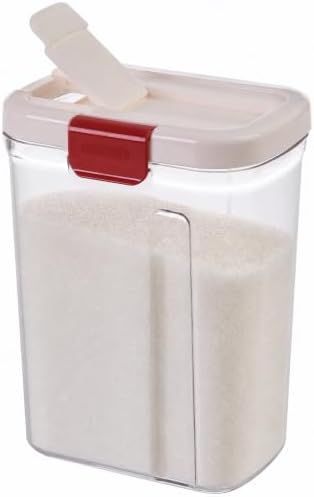 Progressive PrepSolutions Sugar Keeper – Airtight Storage Container for Keeping Sugar Fresh, BPA-Free, 4 lb Capacity, Easy Pour Design, White/red by ProgressiveInternational