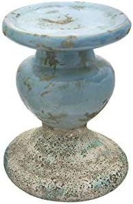 Creative Co-Op Large Distressed Blue Terracotta Pillar Candle Holder,5.5" W x 6.5" H (Pack of 6) - Image 7
