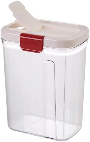 Progressive PrepSolutions Sugar Keeper – Airtight Storage Container for Keeping Sugar Fresh, BPA-Free, 4 lb Capacity, Easy Pour Design, White/red - Image 5