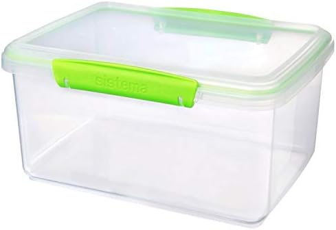 Sistema KLIP IT Collection Food Storage Containers, Clear/Green, 28-Piece Set - Image 5