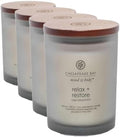 Chesapeake Bay Candle PT41987 Candle Medium Jar Sheer Jasmine Home Decor 8.8oz (Pack of 4) by ChesapeakeBayFragrance