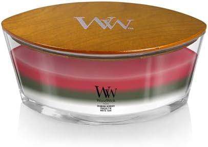 WoodWick Winter Garland Trilogy Holiday Candle Gifts for Women and Men, 16 oz Ellipse Trilogy Candle with Crackling Wick - Image 2