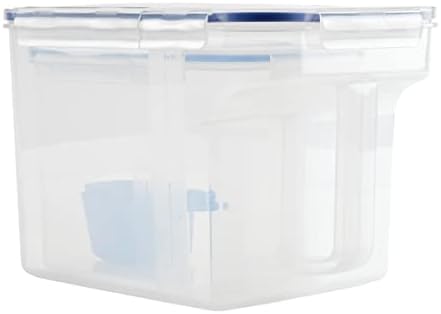 LocknLock Easy Essentials Food Storage Container and Scoop Set/Food Storage Bin Set, BPA-free/Dishwasher Safe, 4 Piece - Clear - Image 5