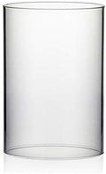 WGVI Hurricane Candle Holder Sleeve, Wide 5.5", Height 8", Clear Glass Cylinder Candleholder, Chimney Tube, Open Ended Candle Shade, 1 Piece by WGVInternational-OpusGlassware