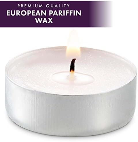 MontoPack Unscented Tea Light Candles 400 Pack | 4 Hours, White, Smokeless, Dripless Small Votive Paraffin Tealights | Long-Lasting for Home, Shabbat, Weddings, Events, Emergencies | Mini Candles Bulk - Image 2