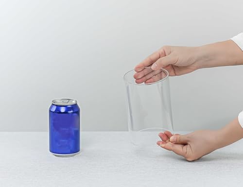 CYS EXCEL 2 PCS (H:6" D:4") Open Ended Clear Glass Hurricane Candleholder Tube Lamp Shade Open Flame Candlestick Holder Chimney Tube Cover Bottomless Cylinder - Image 2