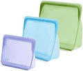 Stasher Premium Reusable Silicone Bags and Lunch Bag, 3-Pack, Multicolor by Stasher