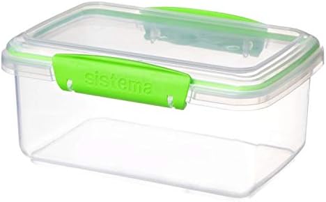 Sistema KLIP IT Collection Food Storage Containers, Clear/Green, 28-Piece Set - Image 3