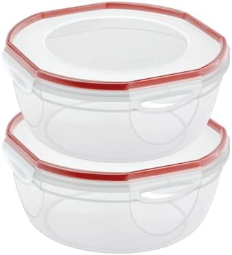 Sterilite Ultra-Seal Bowl, Airtight Food Storage Container, 8.1 Qt, 2-Pack by Sterilite