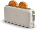 bella Fits-Anywhere™ 2-Slice Slim Toaster, Long Slot & Extra Wide, Oatmilk by bella