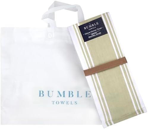 Premium Kitchen Towels 6 Pack 100% Cotton 20"x28" Dish Towels - Sage Wide - Image 6