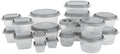 GoodCook EveryWare 40-Piece Food Storage Container Set, BPA-Free Plastic, Click and Fresh Lids, Assorted Sizes with Integrated Measurements, Durable and Secure Food Containers for Leftovers by GoodCook