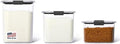Rubbermaid Brilliance Plastic Food Storage Pantry Baking Set, 3 Containers with Lids (6 Pieces Total), BPA-Free, Clear by Rubbermaid
