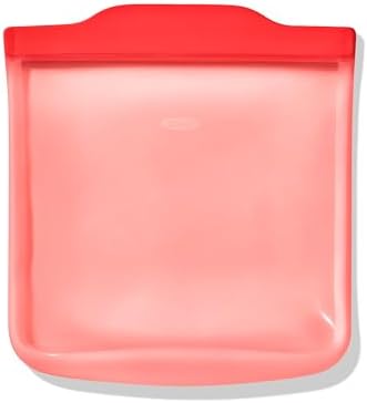 OXO Good Grips Silicone Reusable Bag - Sandwich Bag (28 oz), Watermelon by Unknown