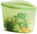 Stasher Premium Reusable Silicone Food Storage Bowl, Green, 4-Cup by Stasher