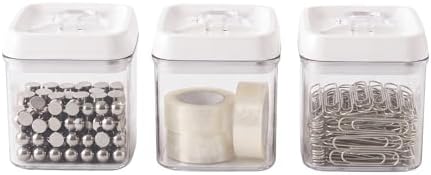 Felli Flip Tite Food Storage Container 4" Small Size Airtight Lid Lock Top, Stackable Kitchen Canister for Space Saving, Pantry Fridge Cupboard Organizer, Spice Seasoning Pet Treats Snack (0.5 qt) - Image 7
