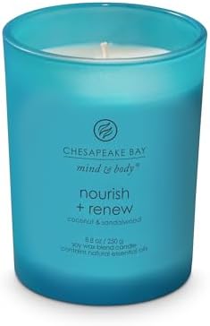 Chesapeake Bay Candle Mind & Body Medium Jar Candle Nourish + Renew (Coconut & Sandalwood) (Pack of 4) - Image 5