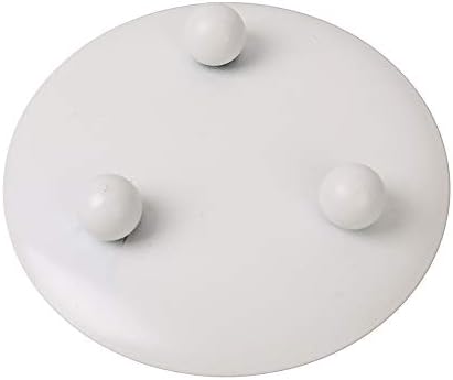 White Iron Plate Candle Holder,Decorative Iron Pillar Candle Holder, Set of 3,Candle Stand for Wax Candles - Image 4