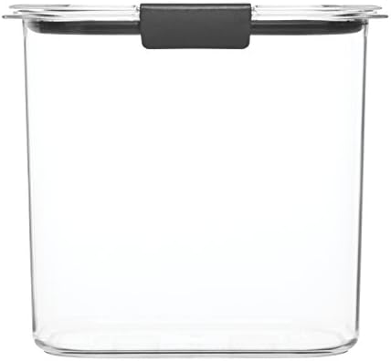 Rubbermaid Brilliance 12-Cup Airtight Food Storage Container, Perfect for Pantry Staples, Clear/Grey - Image 2
