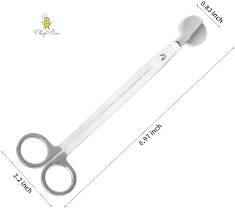 CHEFBEE Stainless Steel Candle Wick Trimmer - Image 2
