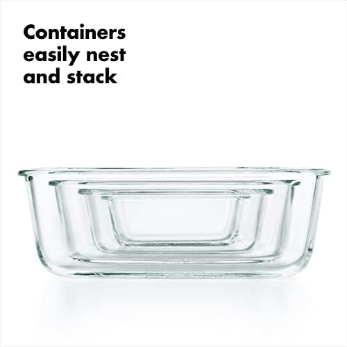 OXO Good Grips 1.6 Cup Smart Seal Airtight Glass Rectangle Container - Image 5