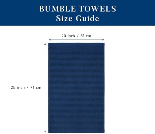 Premium Kitchen Towels 6 Pack 100% Cotton, 20"x28" - Blue Solid - Image 2