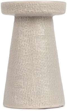 Main + Mesa Stoneware Pillar & Taper Candle Holders, Set of 2 - Image 4