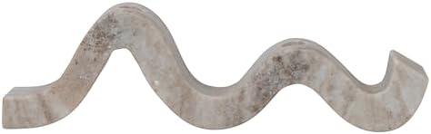 Bloomingville Marble Wave Double Taper Candle Holder, Beige by Bloomingville
