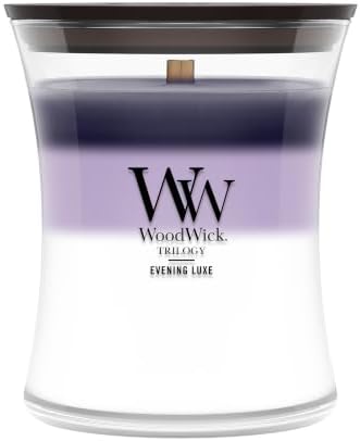 WoodWick Evening Luxe Tri-Scented Candle, Crackling Wick, 9.7oz by WoodWick