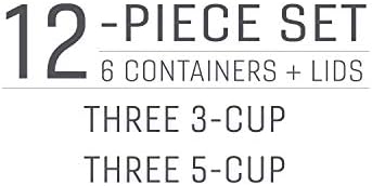 Rubbermaid EasyFindLids with Press & Lock Leak Proof Lids Food Storage Set, Meal Prep Containers, 12 Piece - Image 3