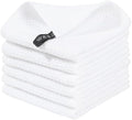 Homaxy 100% Cotton Waffle Weave Kitchen Dish Cloths 6-Pack, White by Homaxy
