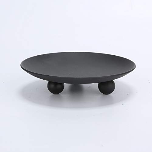 Decorative Iron Plate Candle Holder, Black, Set of 3,Candle Stand for LED & Wax Candles - Image 2
