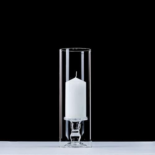 CYS EXCEL D-4.75" H-14 Glass Open Ended Hurricane Candleholder Bottomless Cylinder Sleeve Clear Chimney Shade Tube Cover, 1 Piece - Image 6
