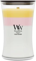 WoodWick Floral Blossoms Tri-Scented Candle, Crackling Wick, 21.5oz by WoodWick
