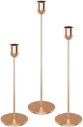 ChefBee 3PCS Gold Tall Taper & Pillar Candle Candlestick Holder by ChefBee