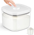 TBMAXS Airtight Rice Container 10 Lbs, Clear Plastic Food Storage Container Bin For Flour Sugar, Dry Food Holder with Easy Locking Lid for Kitchen Pantry Organization and Storage by TBMAXS