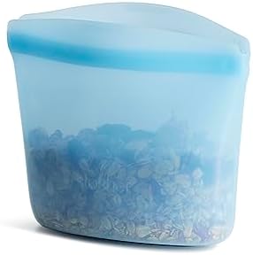 Stasher Premium Reusable Silicone Food Storage Bowl, Blue, 1-Cup by Stasher