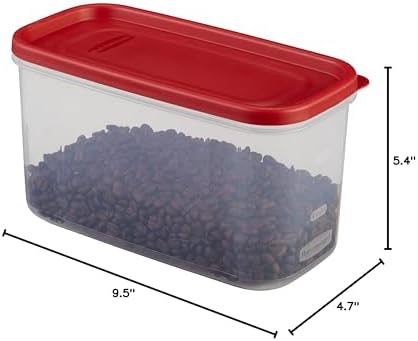Rubbermaid Modular Food Storage Container, 10 Cup, Racer Red 1776471 (Pack of 4) - Image 7