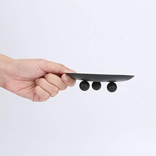 Decorative Iron Plate Candle Holder, Black, Set of 3,Candle Stand for LED & Wax Candles - Image 4