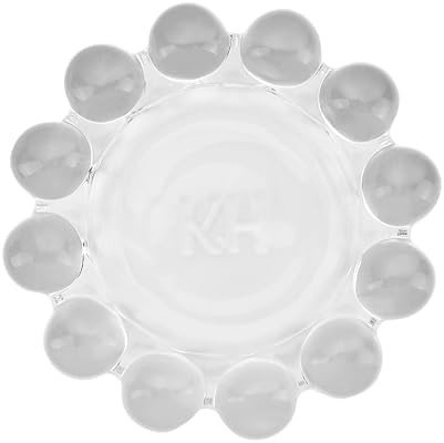 khtumeware Chic Clear Bubble Glass Candle Dish – Modern Clear Glass Candle Holder for Tealights & Diffusers, Decorative Tray for Home & Tabletop Decor（2 Pack） - Image 3