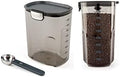 Progressive International ProKeeper+ Clear Plastic Airtight Food Baker's Kitchen Storage Organization Container Canister Set with Magnetic Accessories, 2- Piece Set (Coffee 4.3-Quart) by ProgressiveInternational