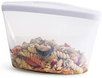 Stasher Premium Reusable Silicone Leak-Free Food Storage Bowl, Clear, 4-Cup by Stasher